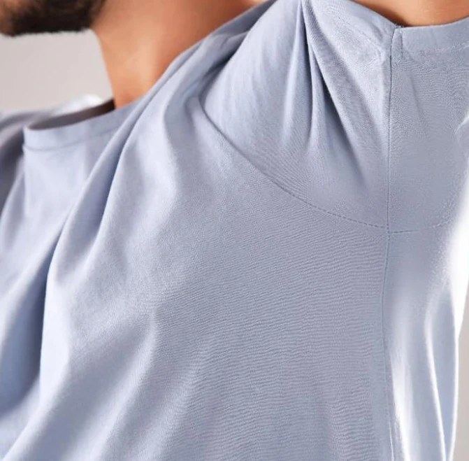 After: the same shirt, dry